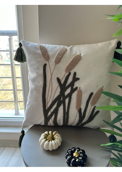 Bmyhome Punch Nakışlı Kırlent Kılıfı