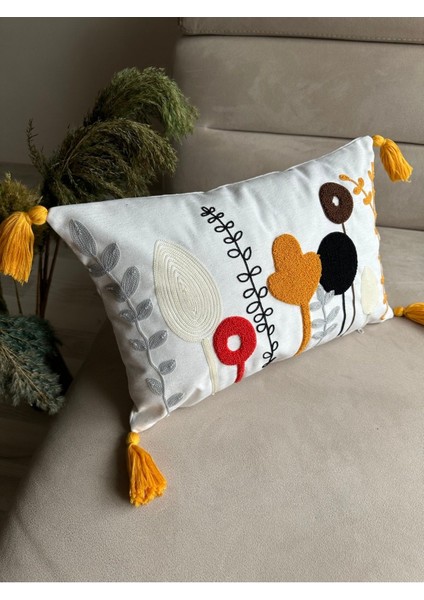 Bmyhome Collection Punch Nakışlı Kırlent Kılıfı