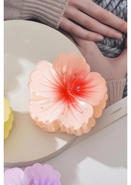 Tropik Hibiskus Çilek Mandal Toka