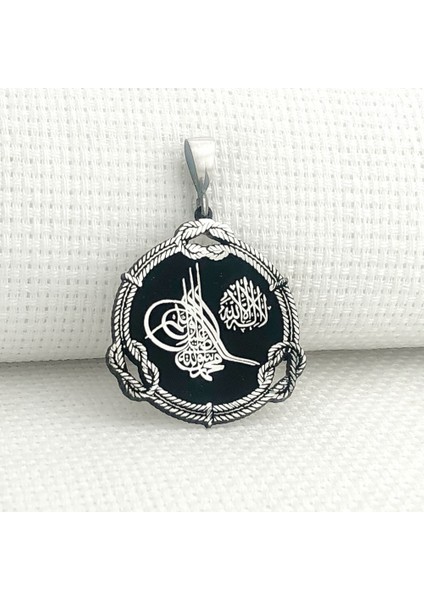 925 Ayar Gümüş Osmanlı Tuğra Tasarımlı Kolye Ucu