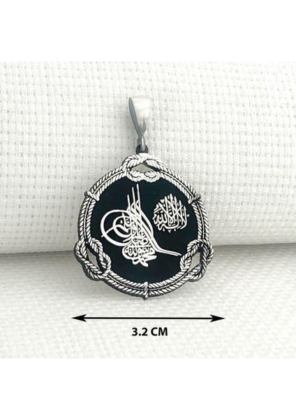 925 Ayar Gümüş Osmanlı Tuğra Tasarımlı Kolye Ucu