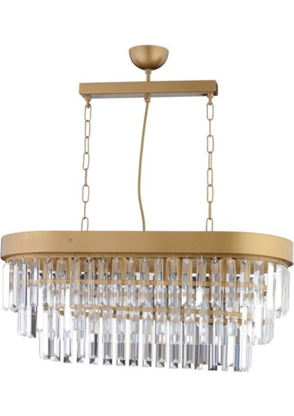 Yeşil Yemek Masası ve Kristal Taşlı Lüx Avize Seti, Metal, 42x42, Taşlı Model