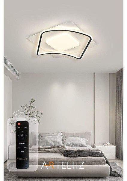 Üçkare Model Modern Plafonyer Avize (50 x 50 cm )