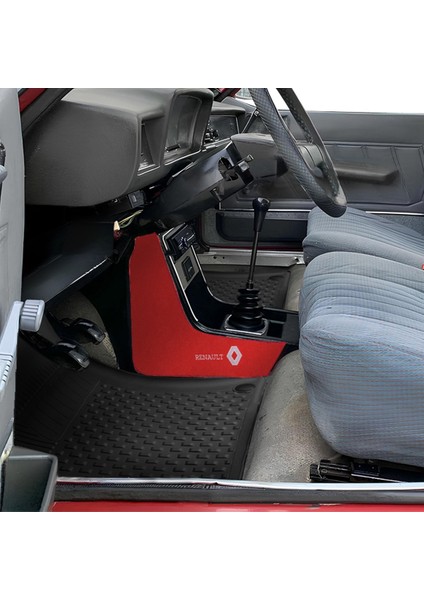 Renault 12 Toros Torpido Konsol Kırmızı Koruma Halısı | Renault Toros Vites Konsol Kaplama Kumaşı