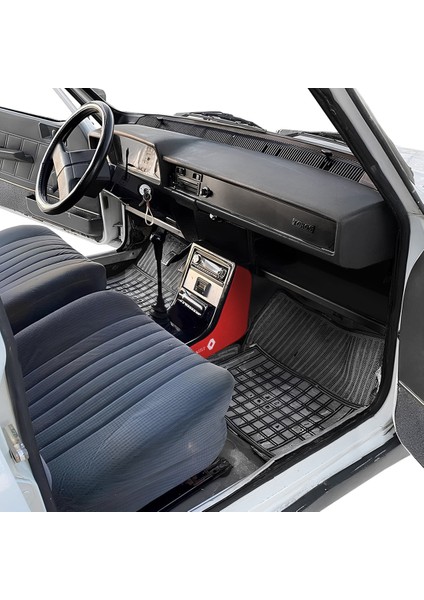 Renault 12 Toros Torpido Konsol Kırmızı Koruma Halısı | Renault Toros Vites Konsol Kaplama Kumaşı