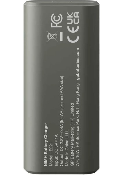 Gp Recyko E221 2 x 2600 Mah R6 Aa Pilli Pil Şarj Cihazı (GP-E221/270AHCER21-2GTLB2) (4172)