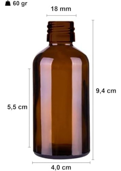 Rom 50 ml Çelik Roll On Şişesi 50 cc Sızdırmaz Siyah Kapaklı Cam Şişe 6 Adet (Amber, 50) Rom fiyatları