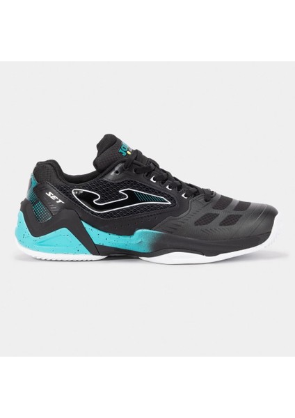Set Erkek Siyah Toprak Kort Tenis Ayakkabısı TSETS2501C