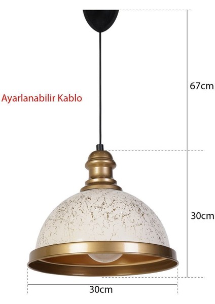 Jumeaux Sarkıt Avize Beyaz Gold