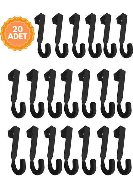 20'li Mutfak, Ofis, Çekmece, Dolap Kapağına Takılan Geçmeli Plastik Çok Amaçlı Askı modelleri