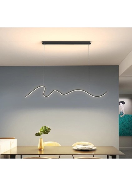 3 Renk LED Avize Sarkıt, 120cm, Modern Şıklık, Alüminyum, 1 Ampüllü, 60x120cm