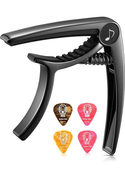 Dc2 Gitar Kaposu Guitar Capo Elektro ve Akustik Gitar ( Pena Hediyeli ) Dc-2