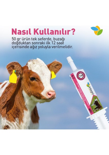 Integro Direnç Buzağı Şırınga Jel (50 gr x 5 Adet )