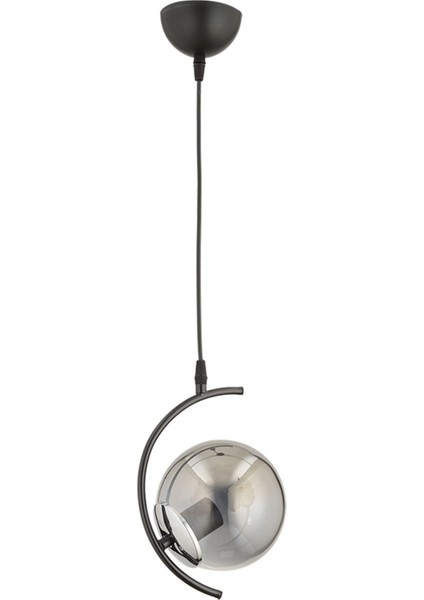Füme Camlı Evren Tekli Sarkıt, Metal Materyalli, 22x16 Boyut, Modern Antre ve Genç Odası Avizesi fiyatları