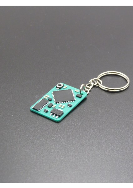 Pcb Devre Kartı Temalı 2d Anahtarlık | Elektronik Tasarımlı Mini Aksesuar | 3.5x2.5 cm
