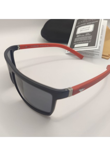 142-53 Col Renkli Polarize Uv 400 Yansıma Giderme Kaliteli Erkek Erkek Güneş Gözlüğü