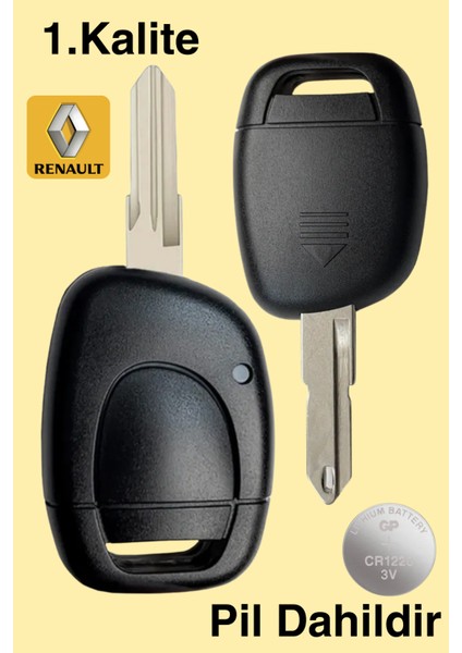 Renault Clio Anahtar 1 Tuş Renault Kumanda Kabı Clio Symbol