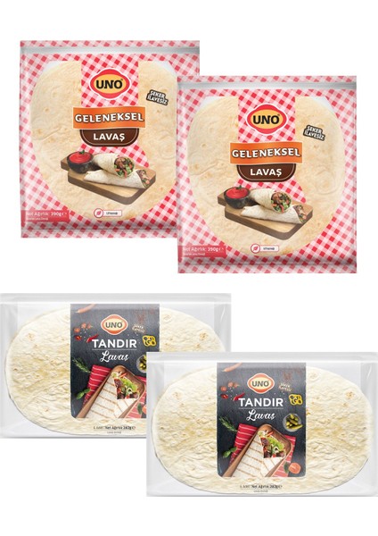 Lavaş Geleneksel ve Tandır 4 Lü Karma Paket