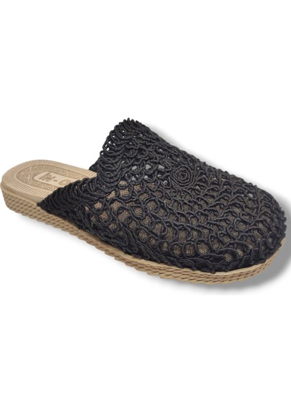 9985-25 Örgülü Anatomik Sabo Kadın Terlik