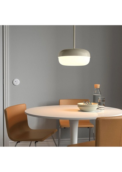 Modern Bej Oval Sarkıt Lamba, 39x23 cm, şık ve zarif salon aydınlatması