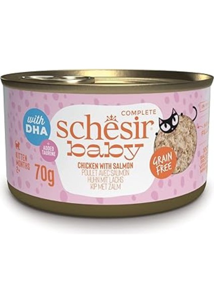 Schesir Baby Tavuk ile Somon Mus Konserve 70G