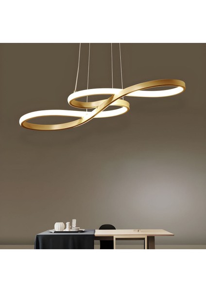 Şık Modern Sarkıt Led Avize, Beyaz Işık, Mutfak ve Salon Dekorasyonu 65x40cm fiyatları