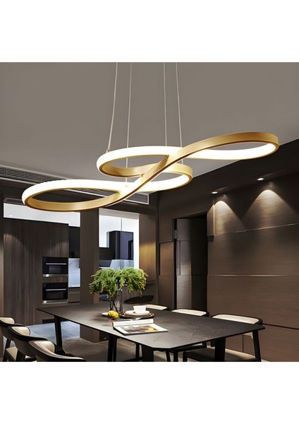 Şık Modern Sarkıt Led Avize, Beyaz Işık, Mutfak ve Salon Dekorasyonu 65x40cm modelleri