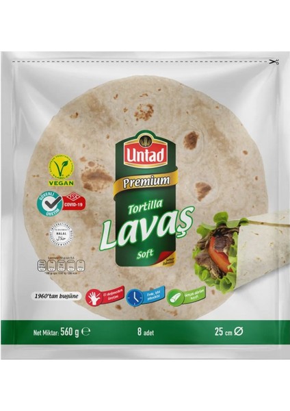 Tortilla Lavaş 8 Li 560 gr x 3 Adet