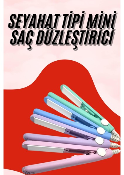 Seyahat Tipi Taşınabilir Saç Düzleştirici Saç Şekillendirici Yüksek Isı Ayarlı