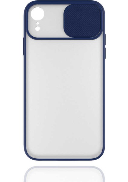 Apple iPhone Xr 6.1 Uyumlu Svl Lensi Kapak-Lacivert