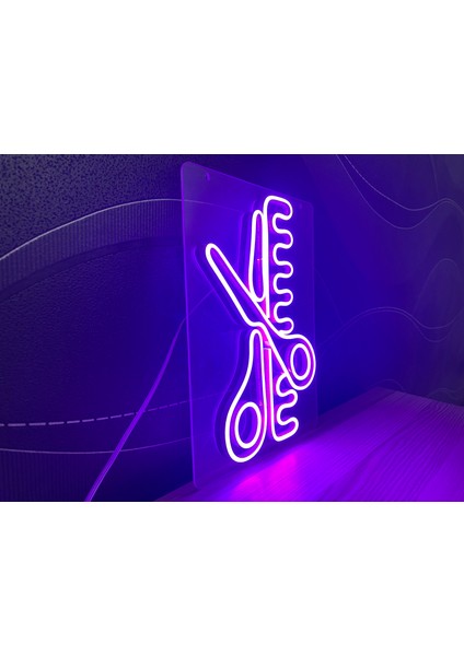 Neon LED Duvar Dekoratif Aydınlatma -Berber, 15X30CM- modelleri