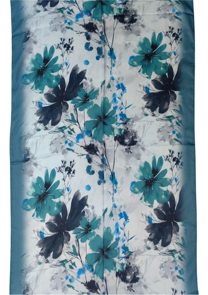 Ebruli Cotton Vual Çiçek Desenli Şal 75X190 cm modelleri