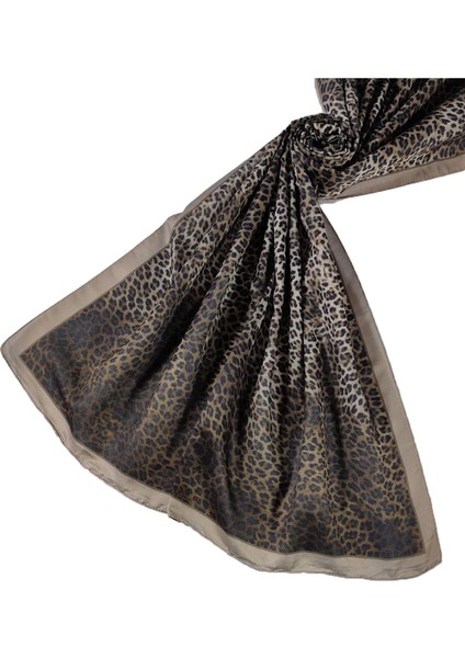 Enba Soft Pamuklu Leopar Desenli Şal 75X190 cm