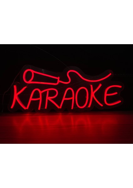 Neon LED Tabela Dekoratif Aydınlatma -Karaoke, 50X24CM-