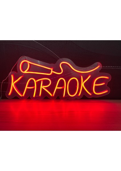 Neon LED Tabela Dekoratif Aydınlatma -Karaoke, 50X24CM- fiyatları
