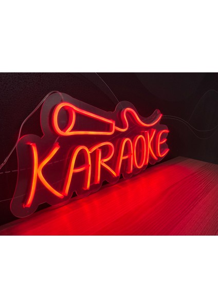 Neon LED Tabela Dekoratif Aydınlatma -Karaoke, 50X24CM- indirimleri