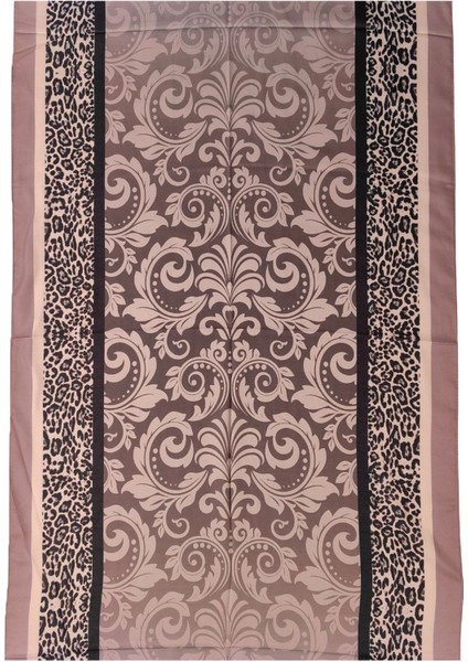 Ecenur Soft Pamuk Leopar Desenli Etnik Şal