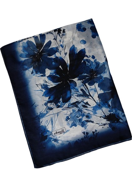 Ebruli Cotton Vual Çiçek Desenli Şal 75X190 cm fırsatları