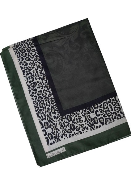 Ecenur Soft Pamuk Leopar Desenli Etnik Şal