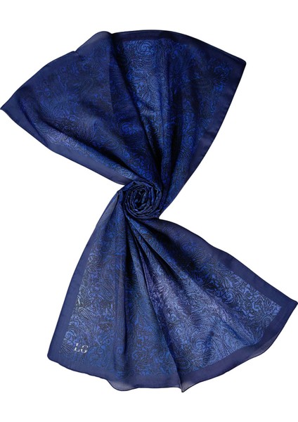 Işıl Ipek Cotton Vual Etnik Desenli Şal 75X190 cm