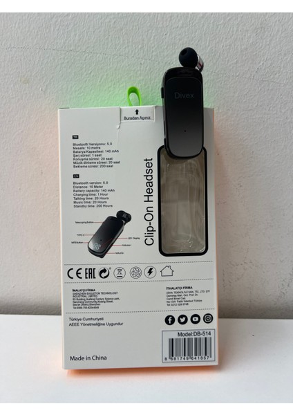 DB-514 Bluetooth Kulaklık