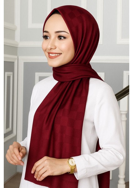 Emproyal Silver Jakar Dama Desenli Şal 75X190 cm modelleri