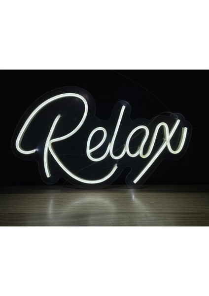 Neon LED Dekoratif Aydınlatma -Relax, 40X20CM- fırsatları