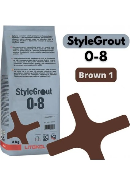 Stylegrout 0-8 Brown 1 Derz Dolgu 3 kg