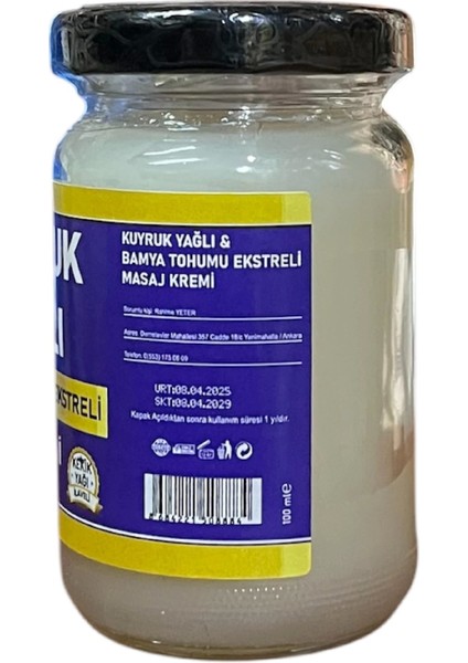 Kuyruk Yağı Masaj Kremi 100 ml