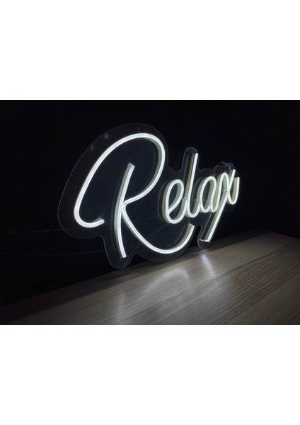 Neon LED Dekoratif Aydınlatma -Relax, 40X20CM- indirimleri