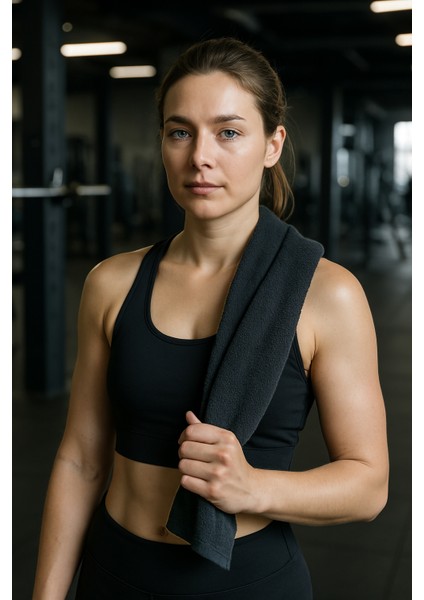 30 x 85 cm Fitness Havlusu, Spor Havlusu, Sporcu Havlusu, Antreman Havlusu, Gym Havlusu