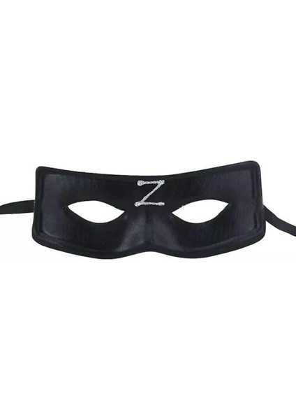 Zorro Maskesi Arkadan Lastikli Z Baskılı