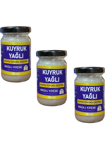 Kuyruk Yağı Masaj Kremi 100 ml 3 Adet