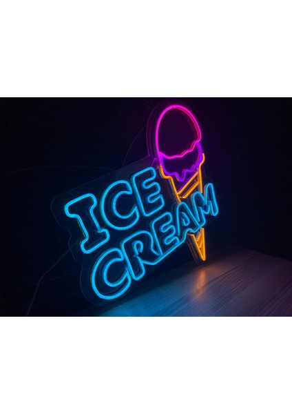 Neon LED Dekoratif Aydınlatma -Ice Cream2, 50X50CM- fiyatları